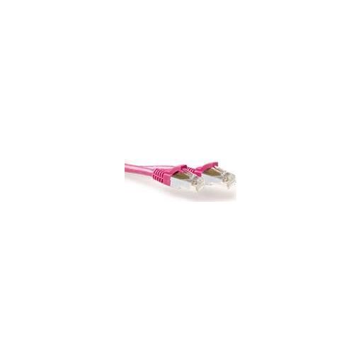 Cable de red ACT FB2420 de 20 m, Cat6a S/FTP (S-STP), rosa