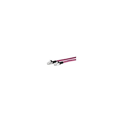 MetzConnect Cat6a Network Cable, 10m, SF/UTP (S-FTP), Magenta