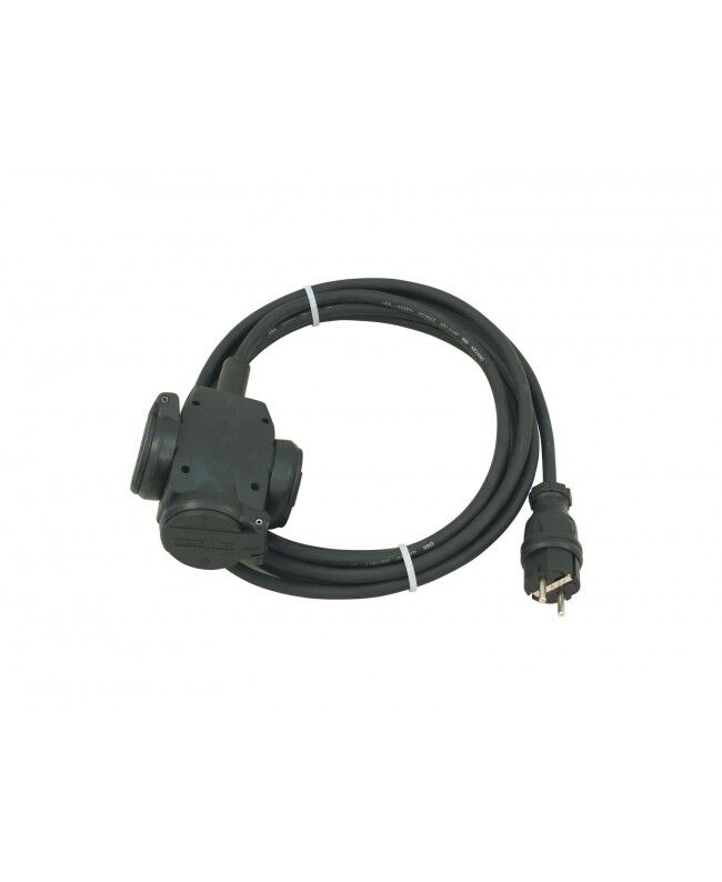 PSSO 3-Outlet Extension Cord, 5m, Black (30247012)