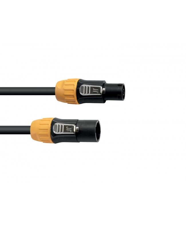 Eurolite IP T-Con XLR Cable [1x XLR Plug - 1x XLR Jack] 15m Black/Orange