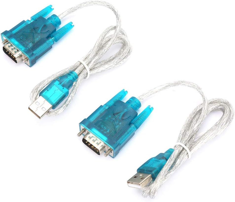Subzonal-HL USB to RS232 Adapter (2 Pack) - 12M Crystal Chip, Hot Swap, Compatible with Windows 95/98/ME/2000/XP/Vista