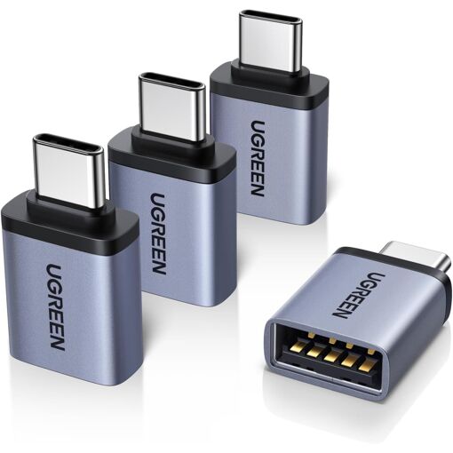 Adaptateur SUBZONAL USB C vers USB A 3.2 10 Go OTG - Lot de 4