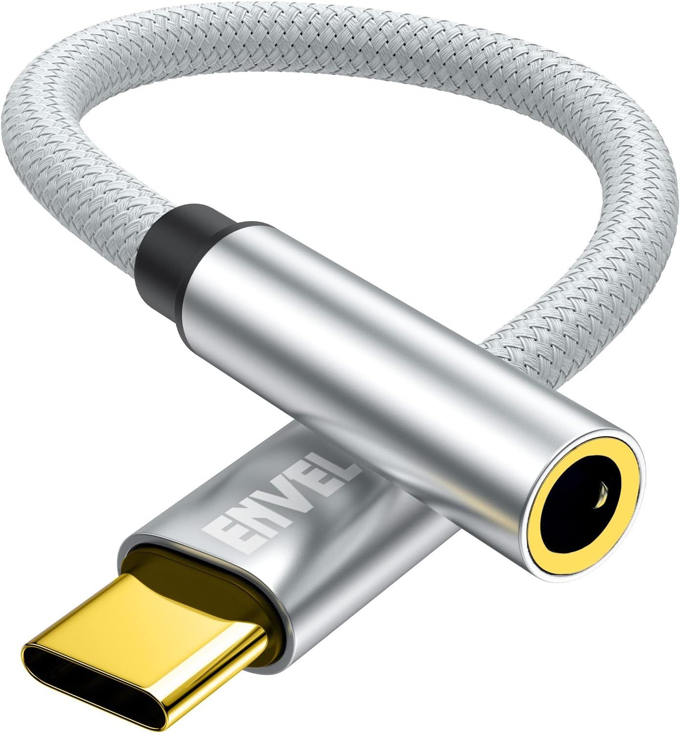Adaptador USB C a 3.5 mm para Auriculares - Cable DAC de Audio de Alta Calidad