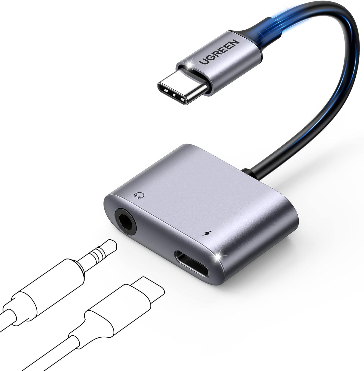 Subzonal 2-in-1 USB C to Jack Adapter - Audio & Charge Fast 60W PD
