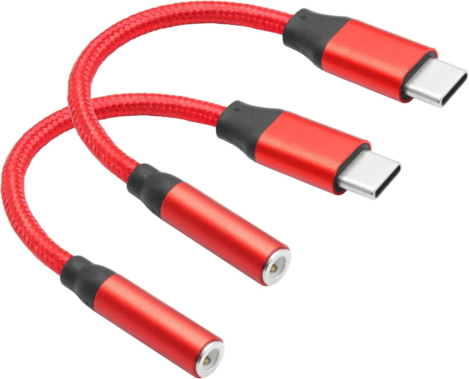 Adaptador USB C a 3.5 mm para auriculares