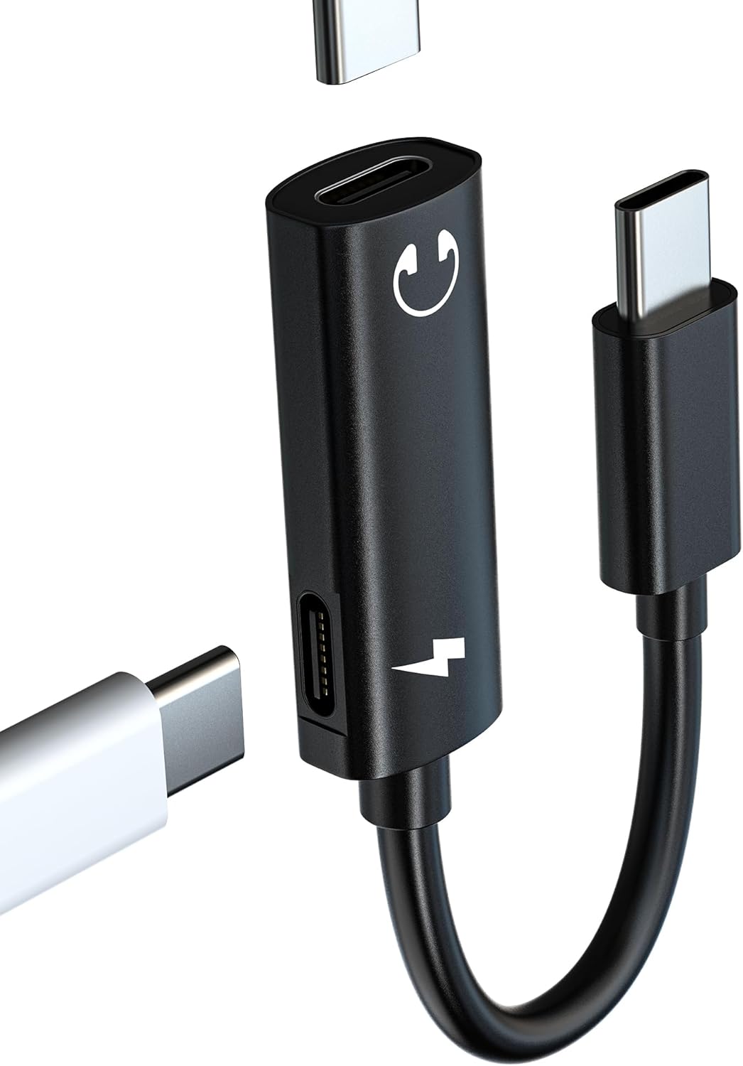 Adaptateur USB-C double 2 en 1 (charge et audio simultanés)