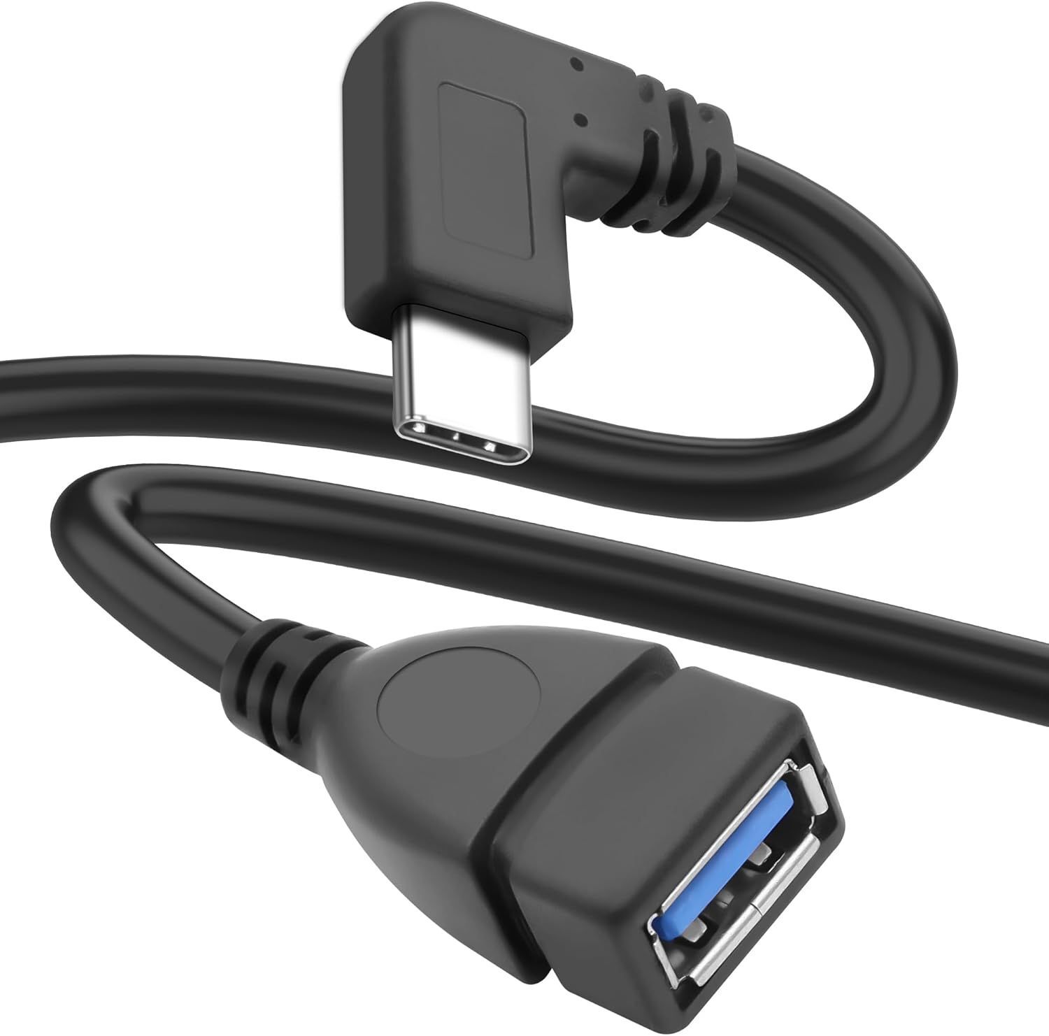 USB-C to USB 3.0 Adapter Cable - Right Angle Design, 0.25m