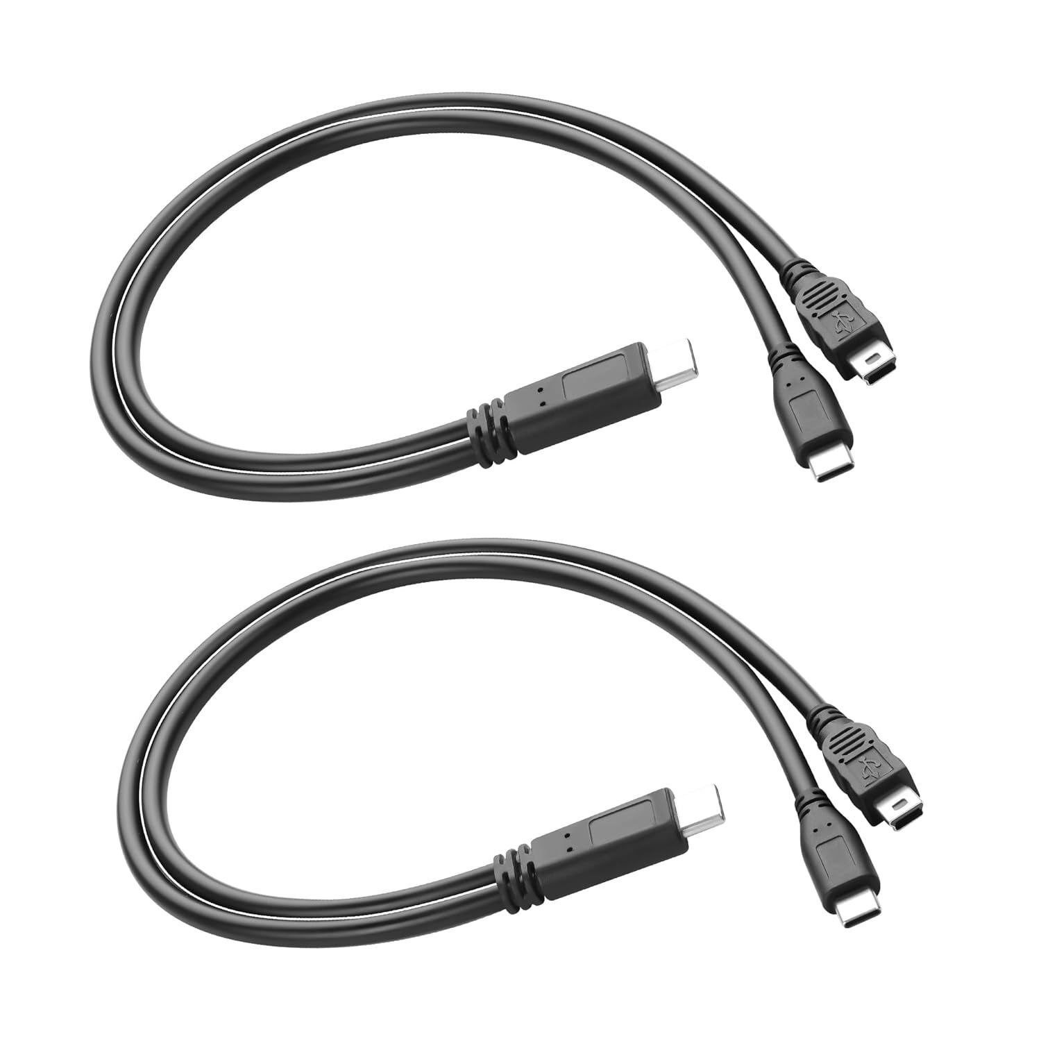 SUBZONAL USB-C to USB-C + Mini USB Splitter Cable