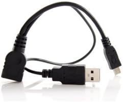 Câble micro USB 2.0 OTG avec alimentation USB - Noir