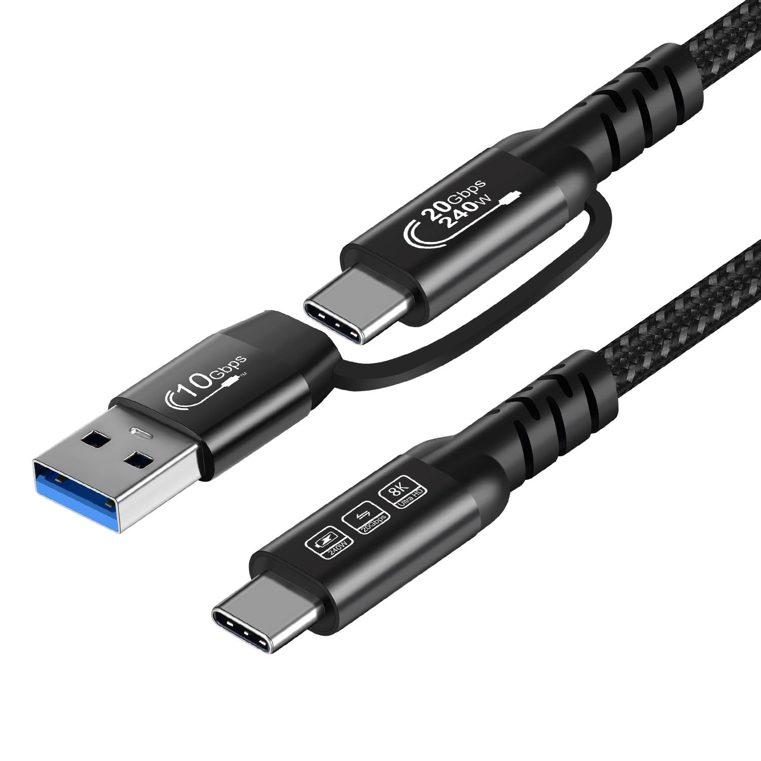 Subzonal 240W USB-C to USB-C Cable (20Gbps, 4K@60Hz)