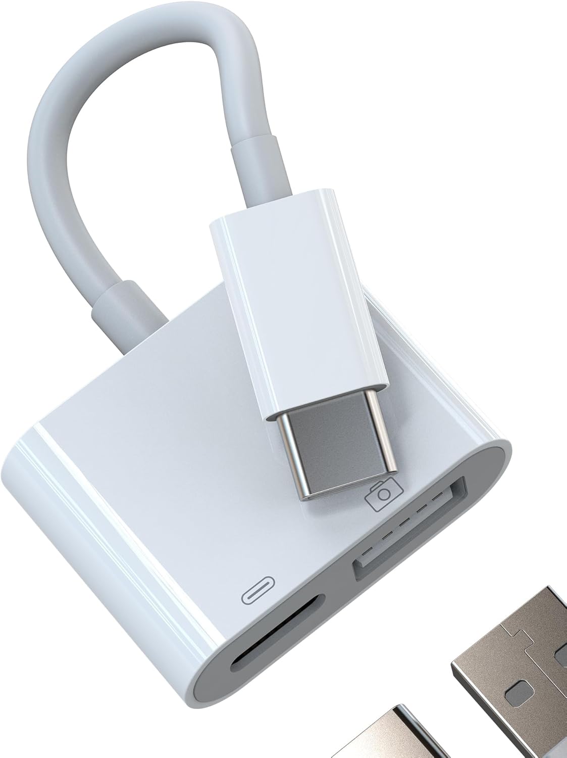 Adaptador USB-C a USB OTG 3.0 Tipo C para Samsung, iPhone 16/15 Pro, iPad - Transferencia de datos y carga