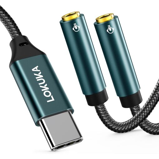 Adaptateur Lokuka USB-C vers Double TRRS