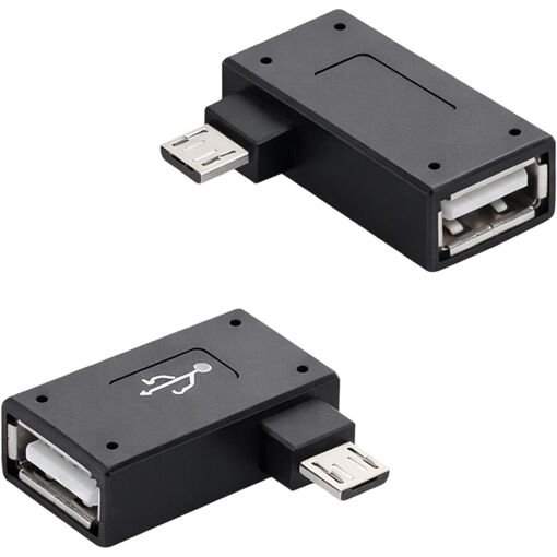 Adaptateurs micro USB Subzonal avec design angulaire (gauche et droite)