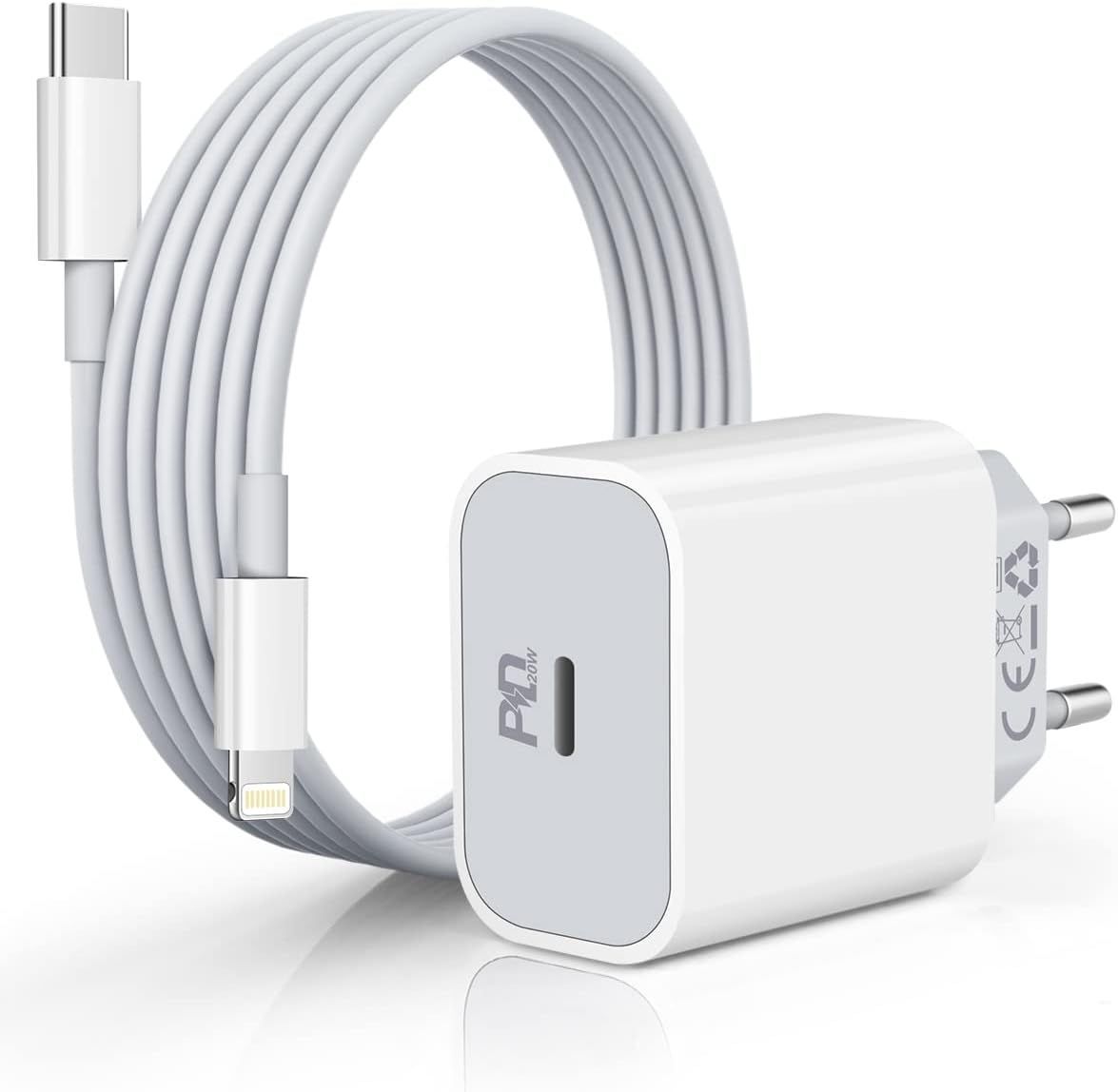 Câble USB-C vers Lightning de 2 mètres, certifié Apple MFi, adaptateur de charge rapide 20W pour iPhone 14/13/12/11 Pro Max Mini X XS Max XR 8 Plus, iPad Pro Air Mini