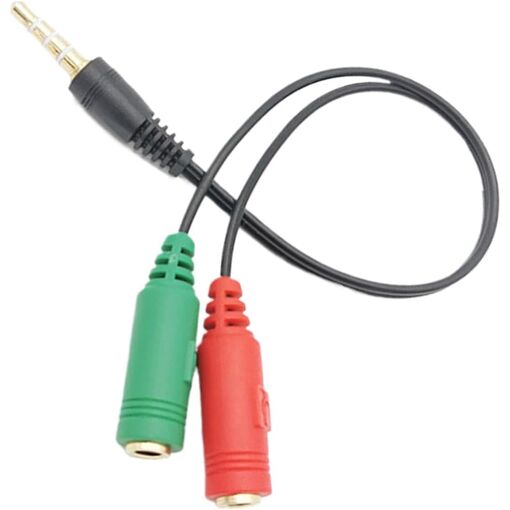 Subzonal Audio Splitter, 2 Female to 1 Male Headphone Adapter
