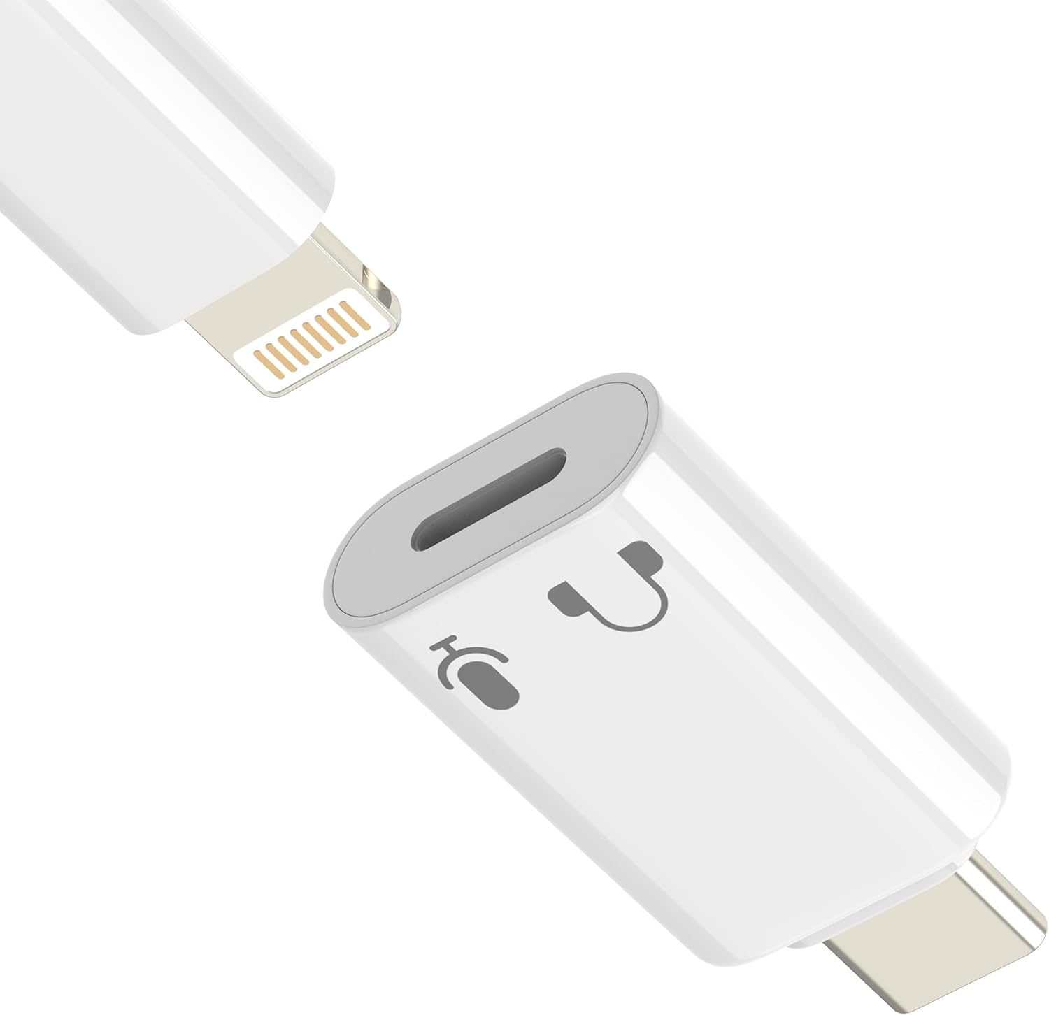 USB C to Lightning Adapter for iPhone 17/16/15 Pro Max, Audio & Microphone Support
