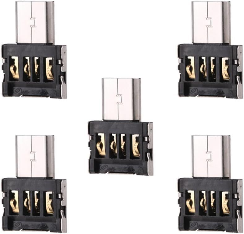 Ensemble d'adaptateurs OTG Mini - 5 connecteurs Micro USB DM pour appareils Android