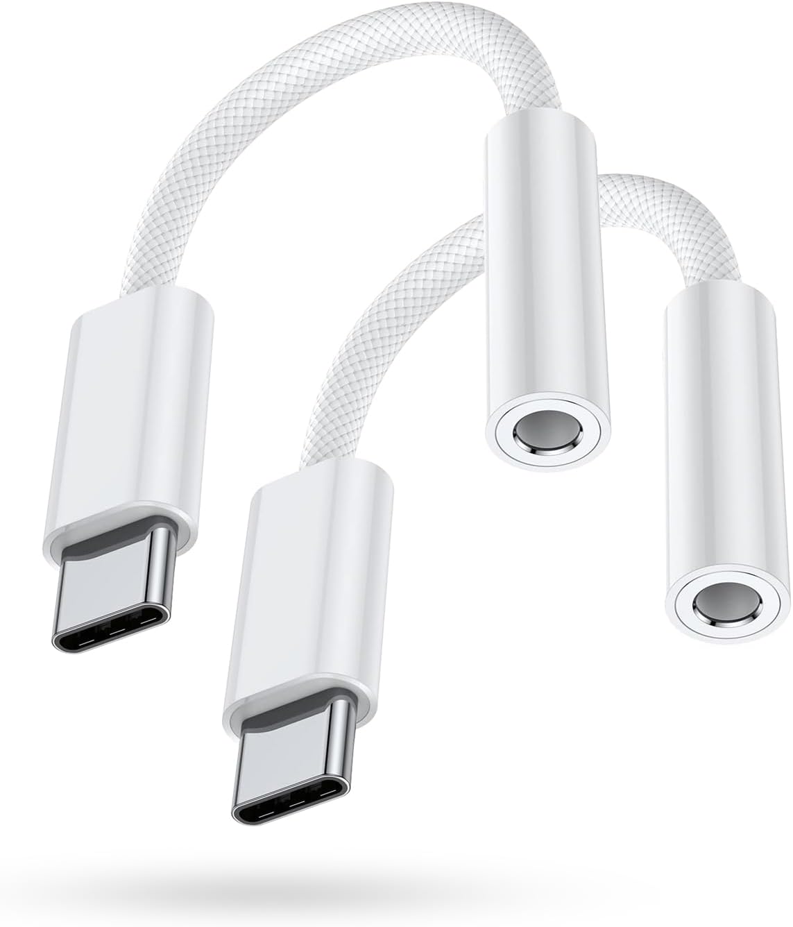 USB C to 3.5mm Headphone Adapter - 2 Pack