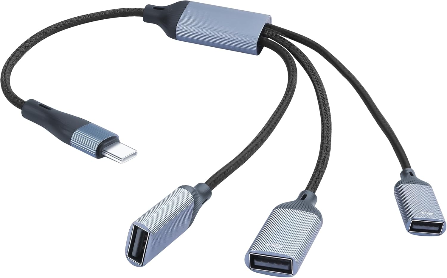 Adaptador cable USB C a 3 USB