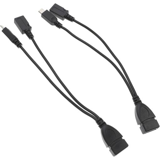 Adaptateur Micro USB vers USB OTG - Lot de 2 câbles