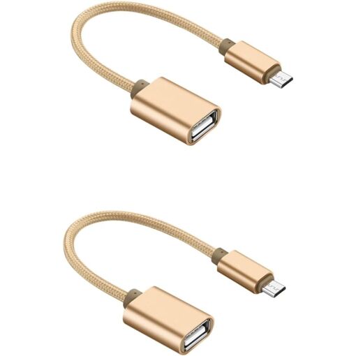 OTG Cable Adapter Set - 2 Extenders for Smartphones
