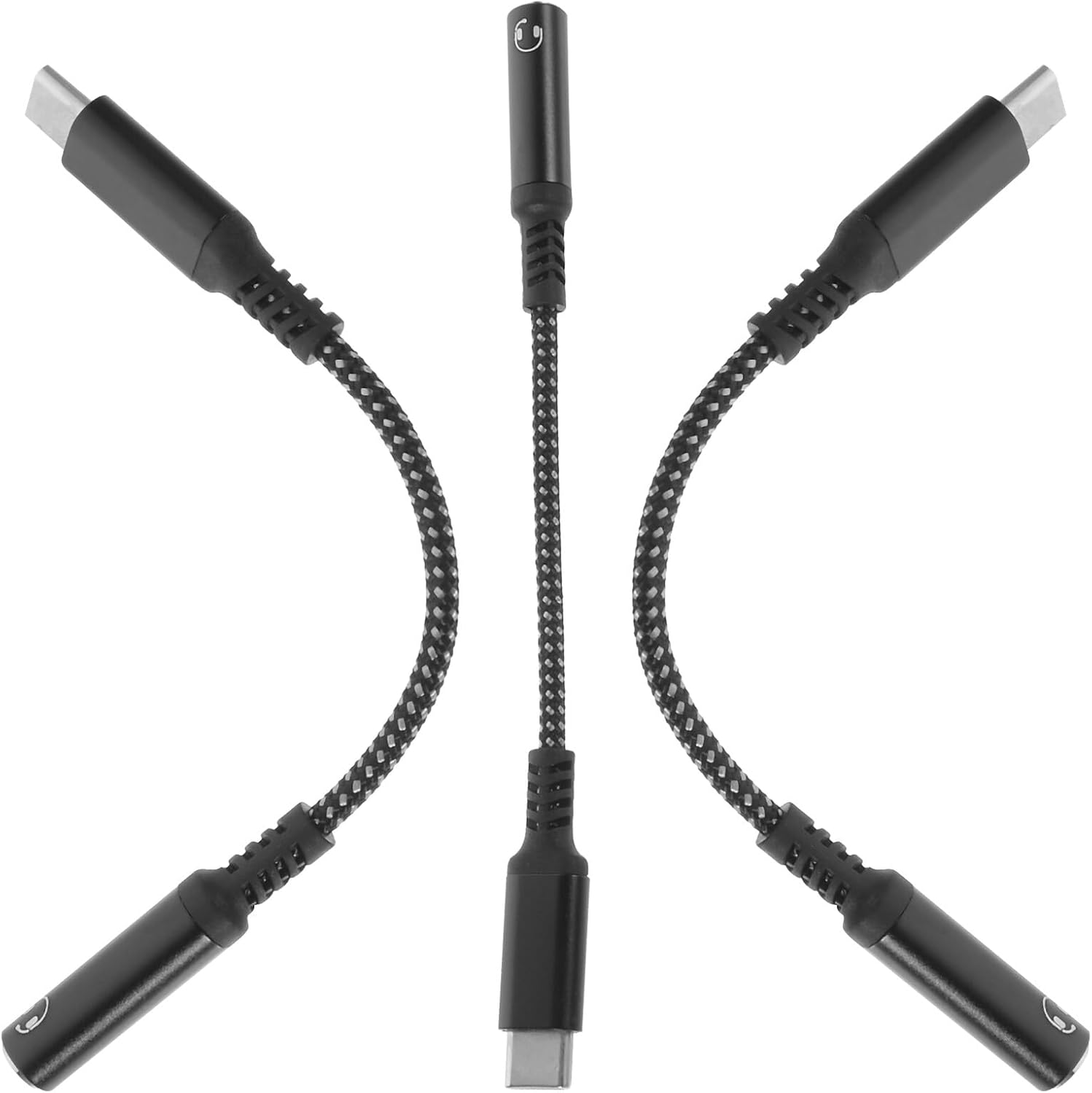 Subzonal 3-Piece USB C to Jack Audio Cable Adapter