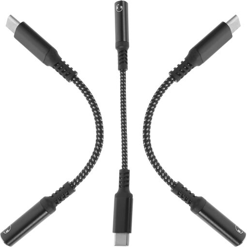 Adaptador de cable de audio USB-C a jack Subzonal 3 piezas