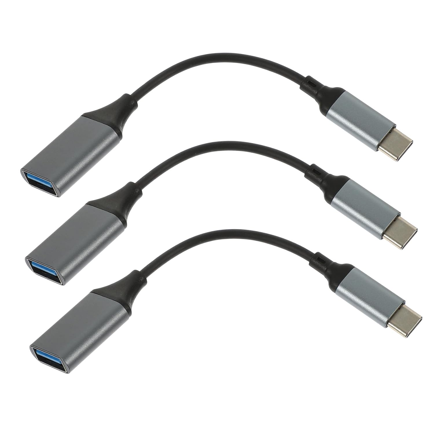 Adaptador USB-C a USB Femenino - Cable Conector 3 en 1 para Disco Externo