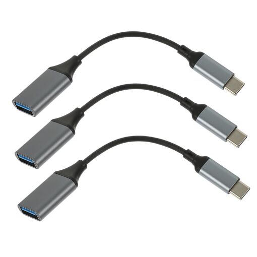 Adaptateur USB-C vers USB Femelle - Câble Connecteur 3 en 1 pour Disque Externe