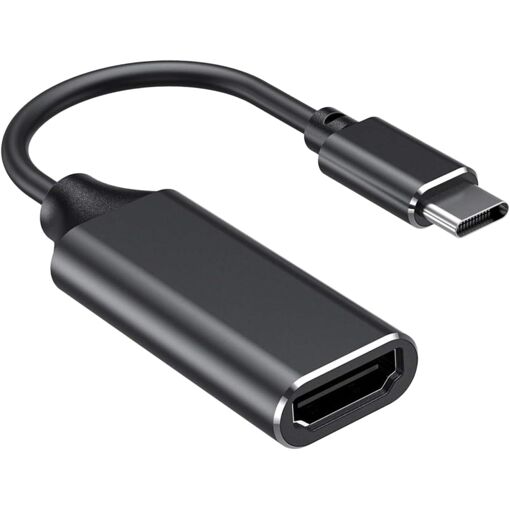 Adaptador USB-C a Salida de Video para Portátil, Teléfono Inteligente y TV - Compatibilidad 4K, sin necesidad de controladores
