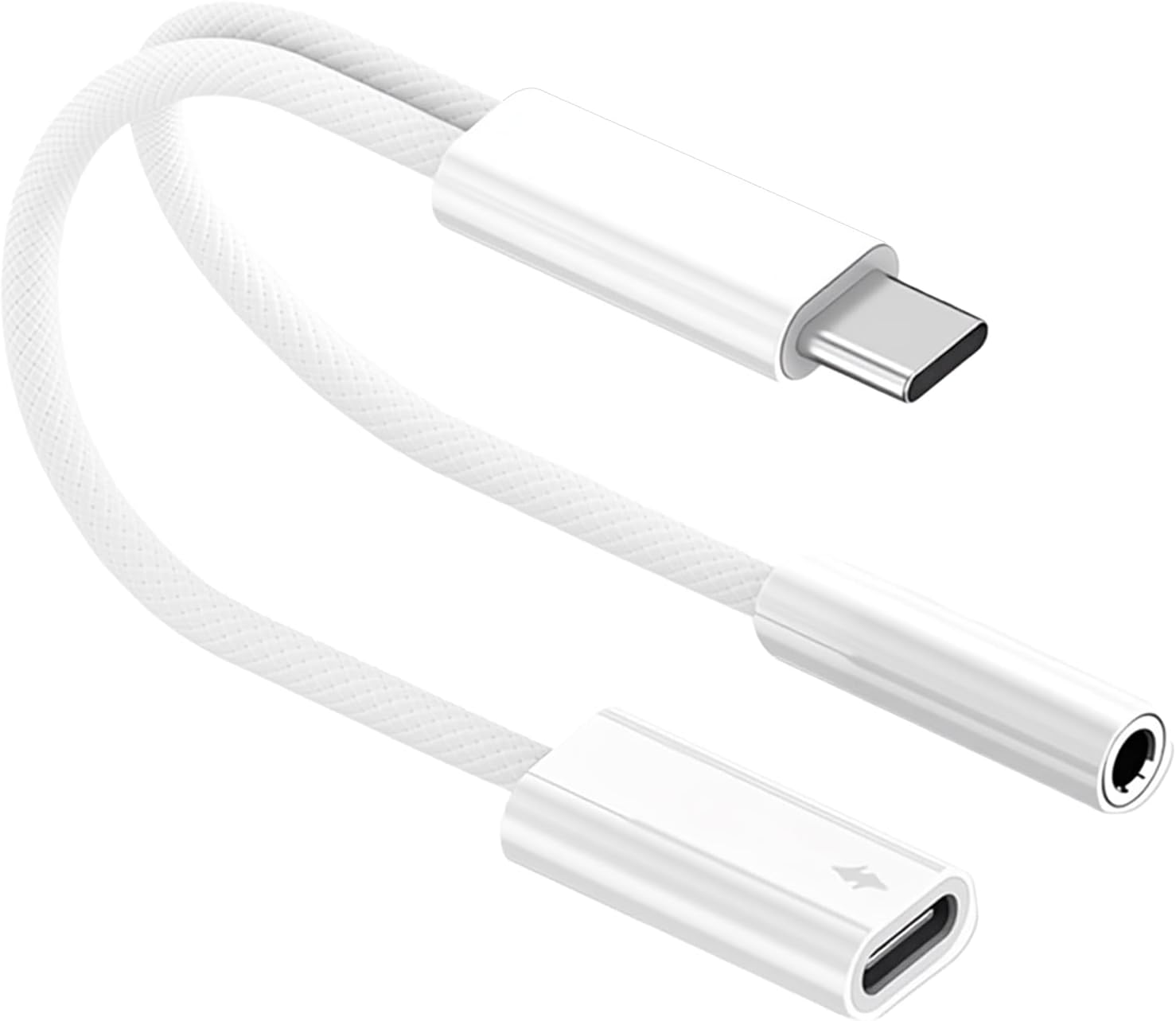 Adaptador USB-C a Jack 3,5 mm con carga rápida PD 60 W