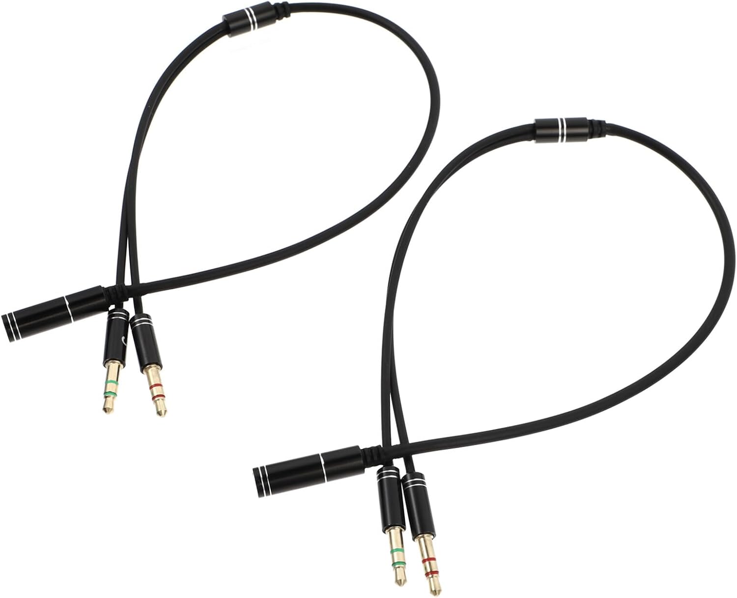 Cable Divisor de Audio - Adaptador Y 2 en 1 para Auriculares y Micrófono