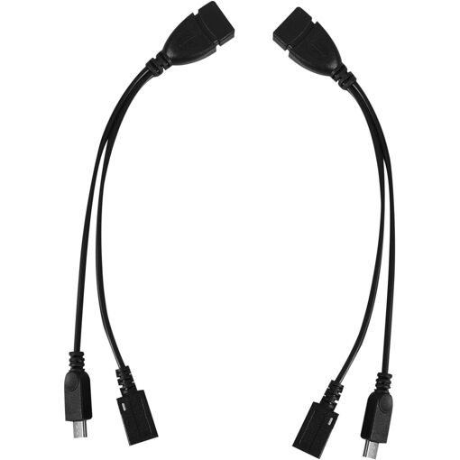 Micro USB to USB Adapter OTG Cable - Black