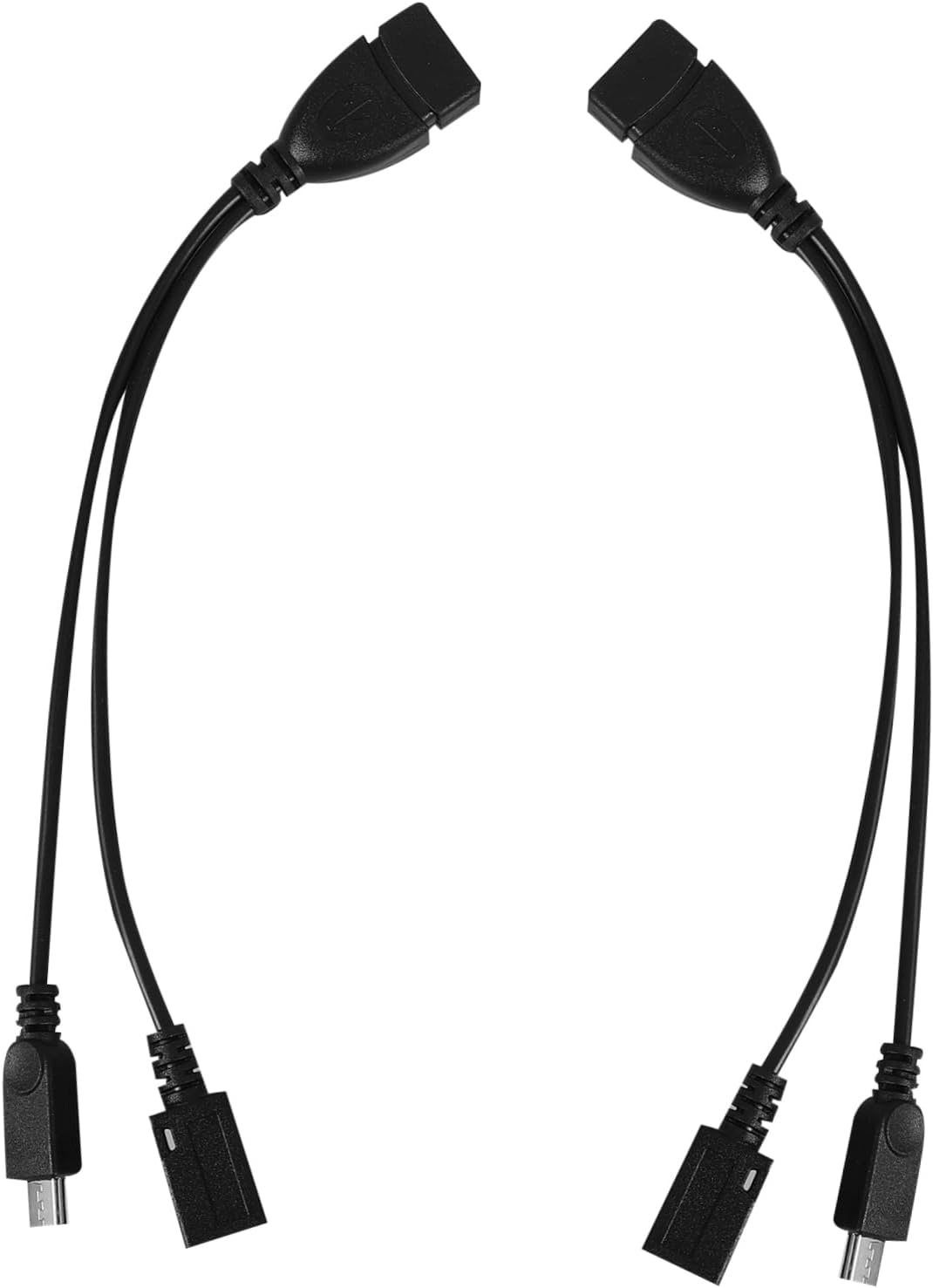 Micro USB to USB Adapter OTG Cable - Black
