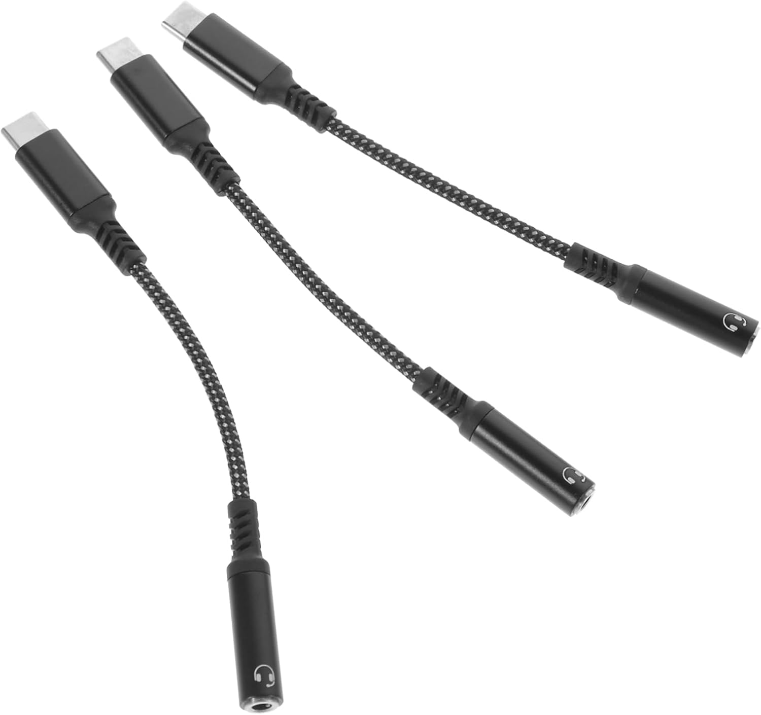 Convertidor de adaptador de audio Subzonal de 3 piezas USB-C a jack para auriculares con cable USB tipo C