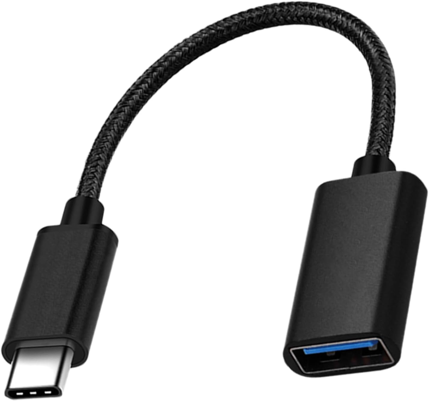 Subzonal USB-C to USB OTG Adapter - Multi-Function Remote Control Cable for Drone Model Air 2s, Solid Conversion Cable, Compatible with Tablets and Smartphones, Black and Compact