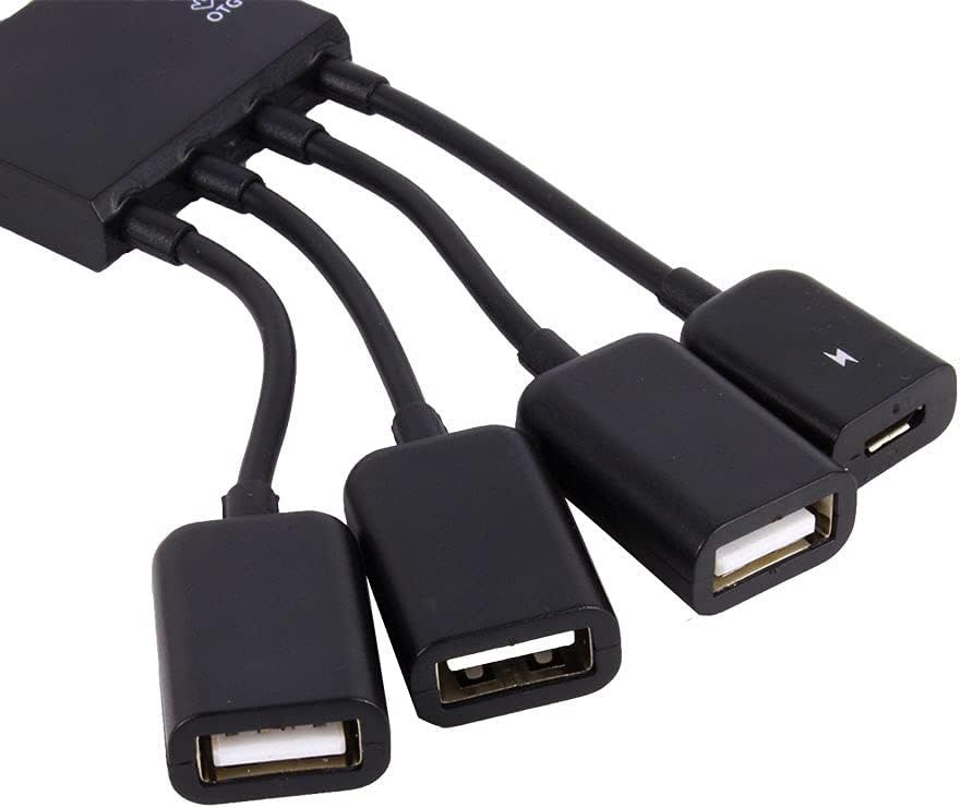 Adaptateur Hub Subzonal USB OTG - Station hôte multifonction 4 ports pour tablette et smartphone
