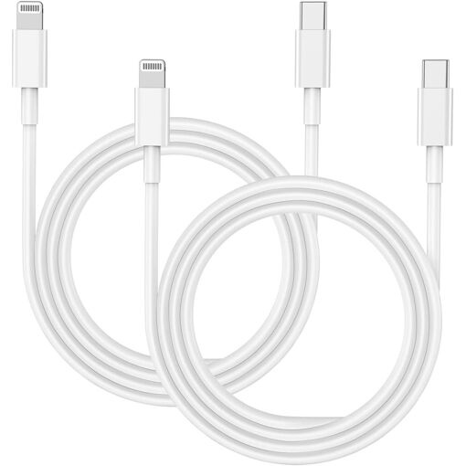 USB-C to Lightning Cable Set (2m) - Quick Charge for iPhone 14, 13, 12 and More