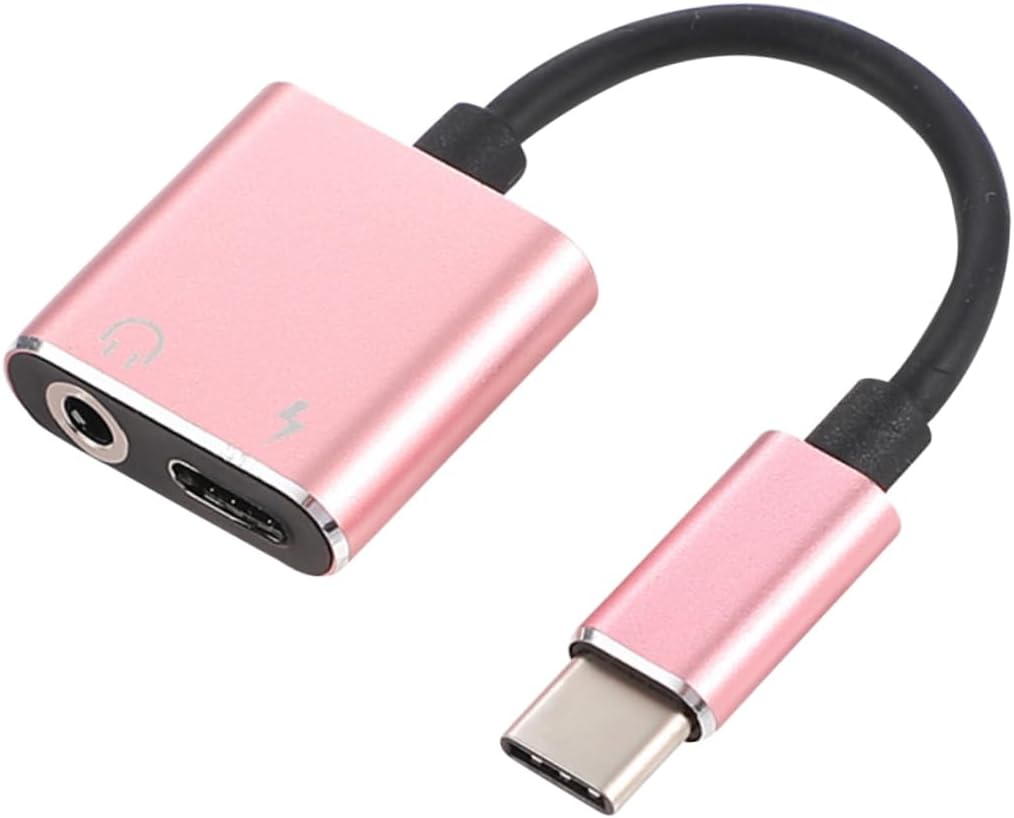 Adaptador de audio USB-C a 3.5 mm - Rosa
