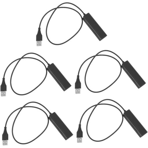 USB Audio Headset Adapter - 5-Piece Set