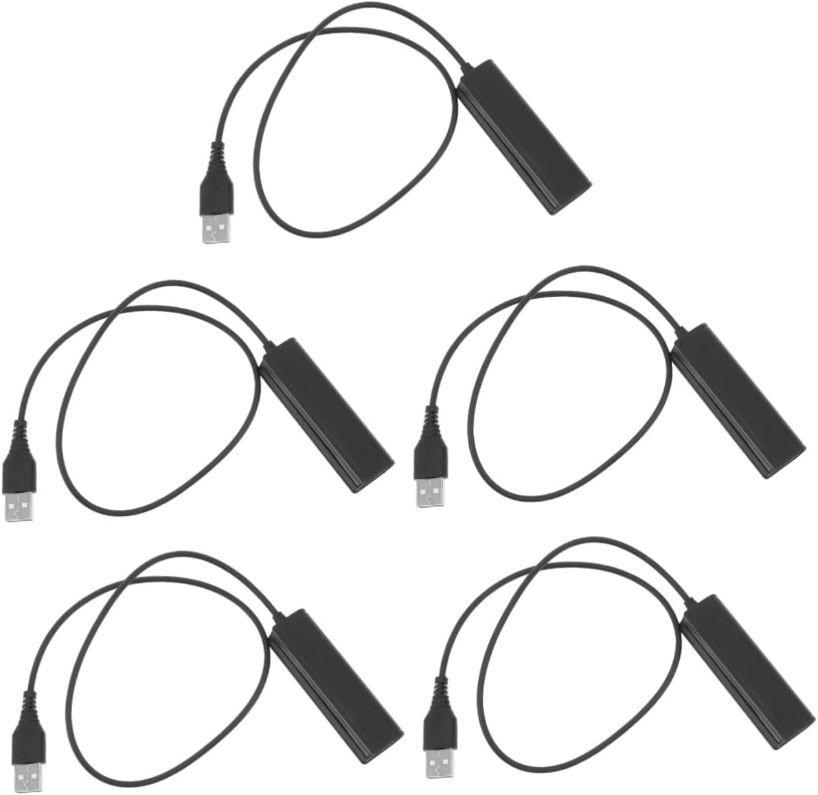 USB Audio Headset Adapter - 5-Piece Set