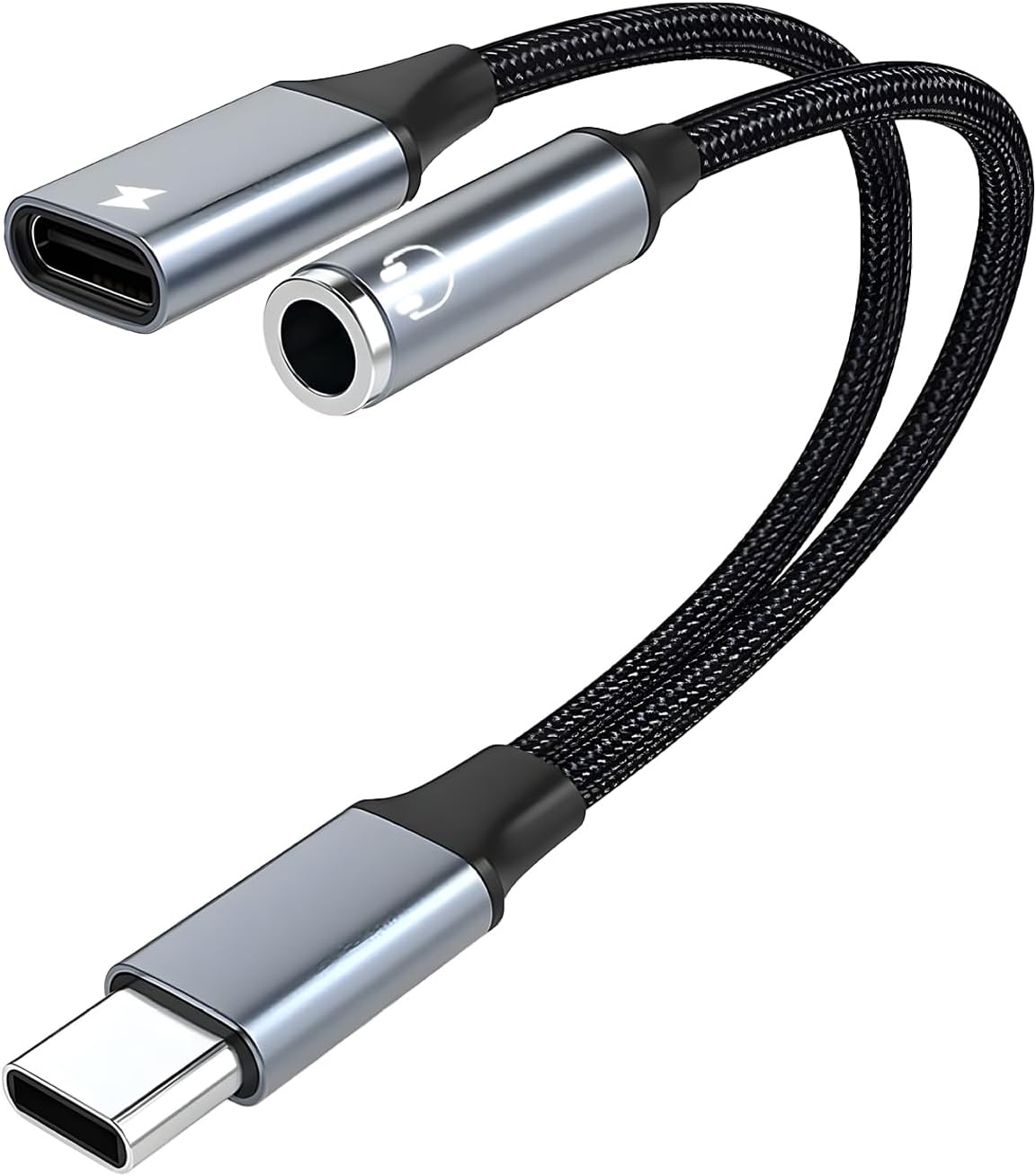 Adaptador USB-C a Doble Conector de Audio 3.5 mm