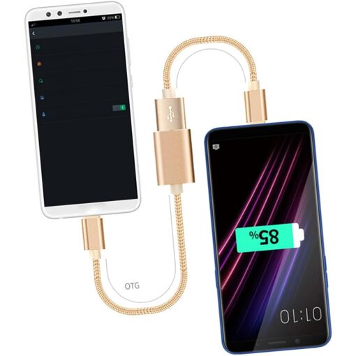 USB OTG Adapter Cable - Micro-USB to Smartphone & Tablet Data Cable (No Brand)