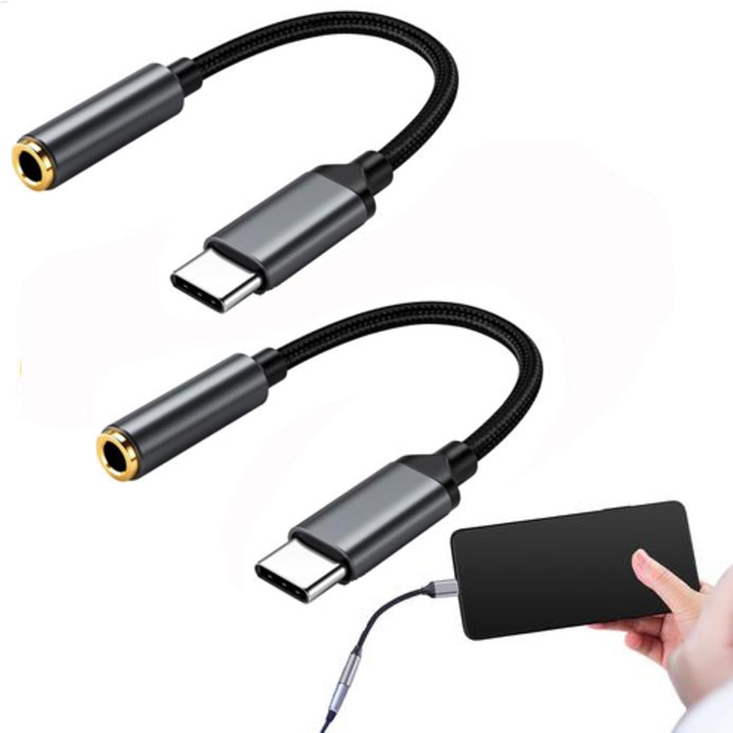 Adaptador de audio USB-C Subzonal con puertos de 3,5 mm