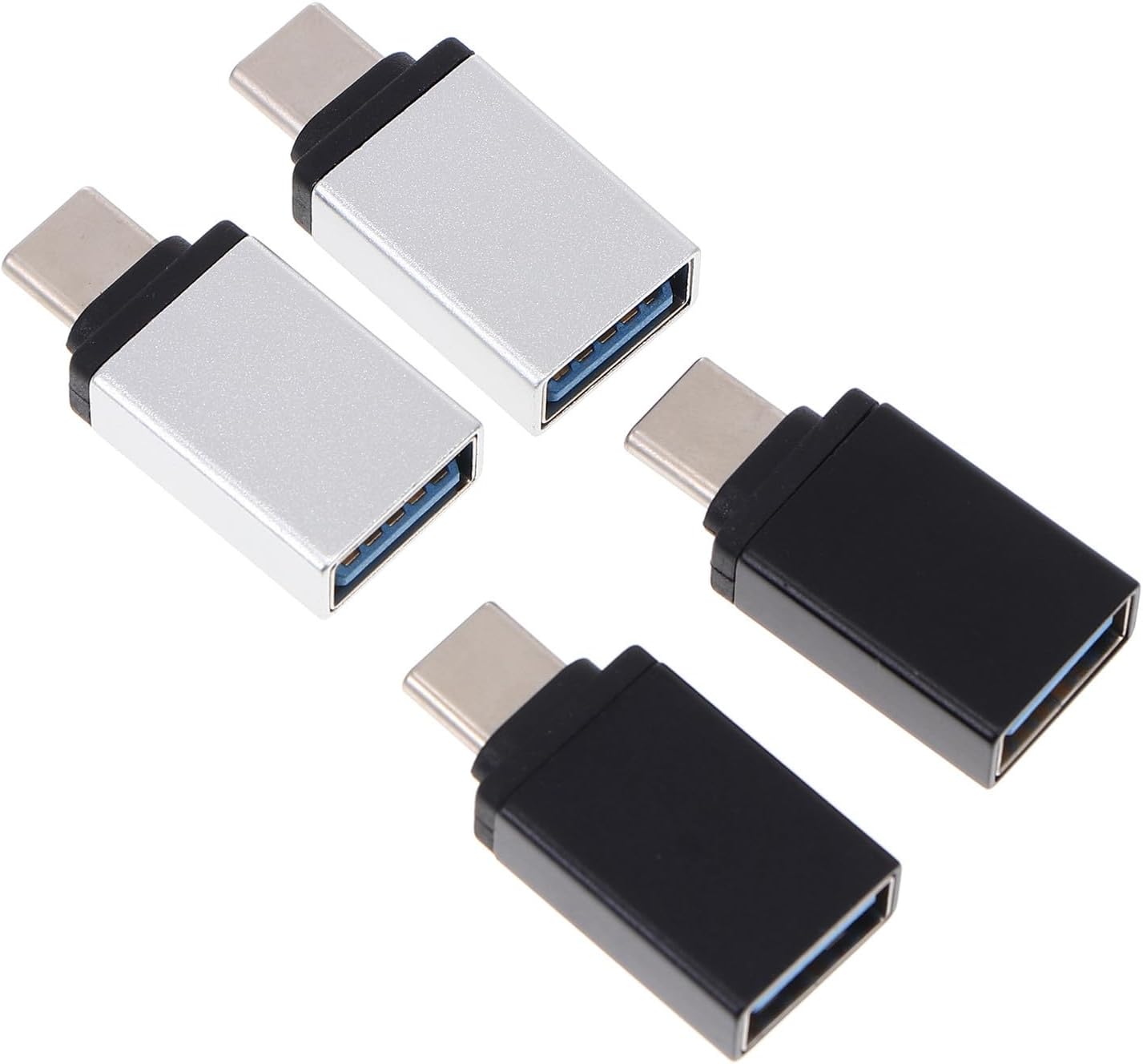 Adaptadores convertidores Subzonal USB-C a USB 3.0 - Juego de 4 - Color aleatorio