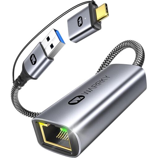 Adaptateur Ethernet USB SUBZONAL, 1 Gbps, adaptateur 2 en 1 USB 3.0 vers RJ45 réseau LAN