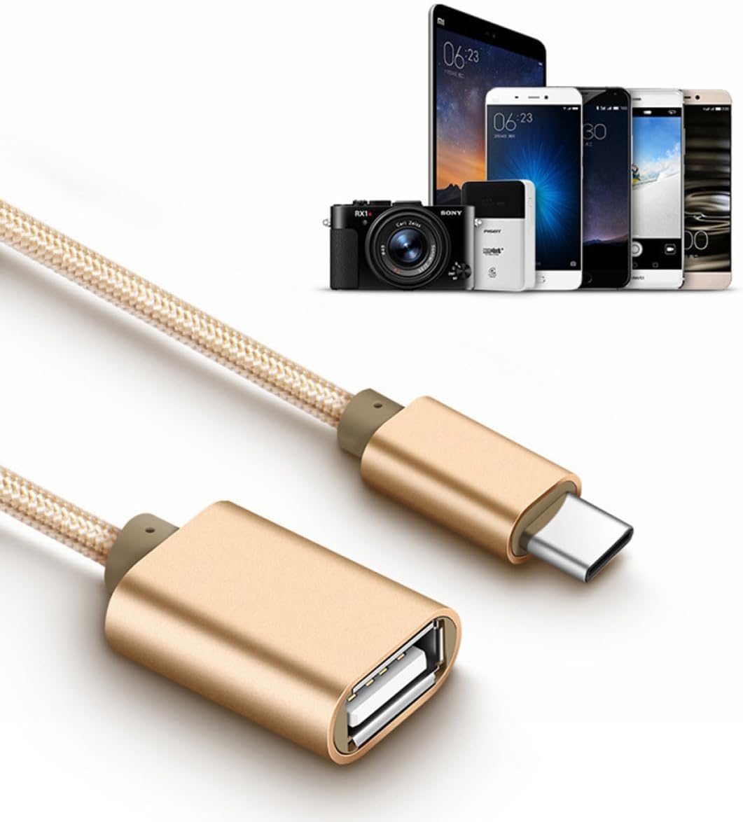 Adaptador Subzonal Tipo-C a USB 2.0 OTG, cable de aluminio sólido para transferencia rápida de datos