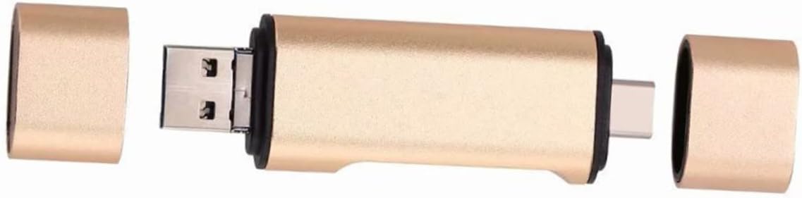 Adaptador Subzonal USB-C de doble puerto para computadora y teléfono OTG portátil lector