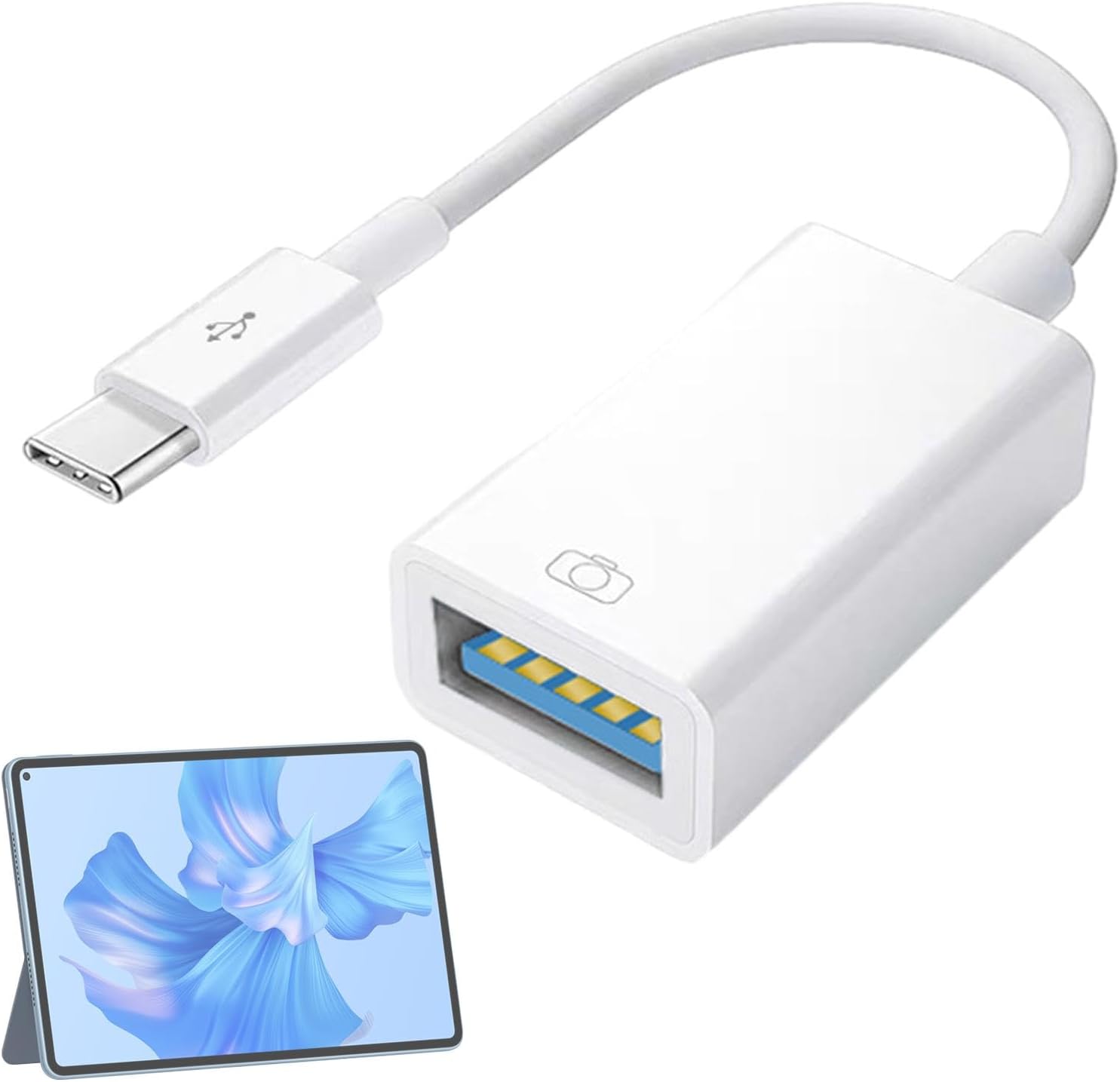 Adaptateur USB Subzonal, câble OTG avec lecteur de carte pour ordinateur, adaptateur portable avec transfert de données rapide et fonction Plug and Play, compatible avec clavier, disque US