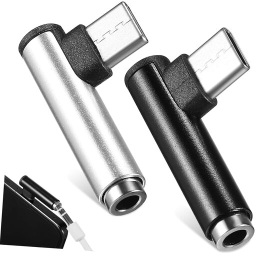 Adaptateur Audio USB-C vers Jack à Angle Droit